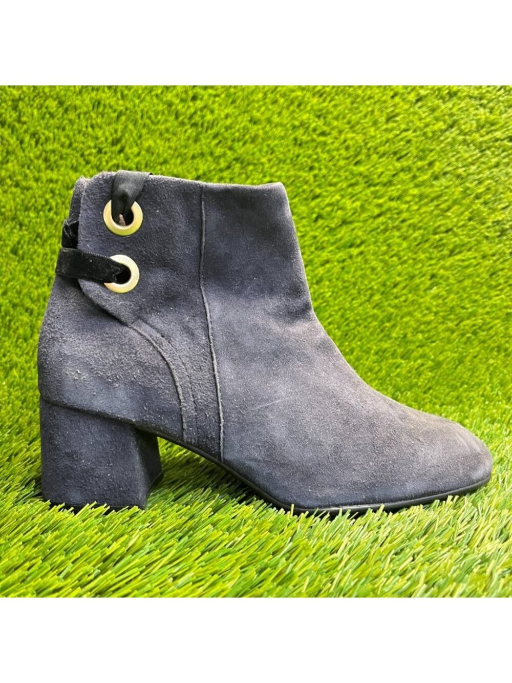Ono Lloy Womens Size 6 Navy Blue Classic Outdoor Lace Up Zip Ankle Boots Shoes